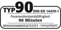 Gefahrstoffschrank Typ 90, eintürig 2 Fachböden