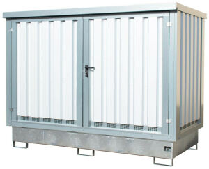 Gefahrstoff-Depot f&uuml;r 2x1000 l IBC, BxTxH...