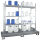 Kleingebinderegal verzinkt, BxTxH 2085x635x2100 mm