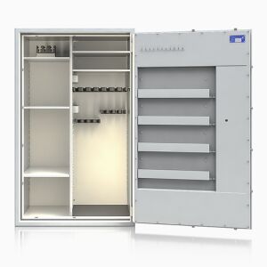 Waffenschrank Klasse 1 ECBS  Modell St.Gallen WF Super Kombi 18 Waffenhalter/Aktenteil , H: 1.550 mm
