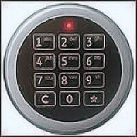 Zahlenschloss elektr. 2x (Kein Schlüsselschloss vorhanden)